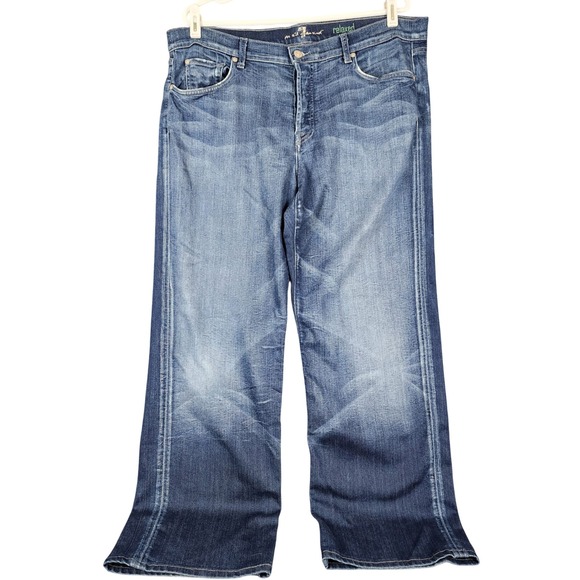 7 For All Mankind Other - 7 For All Mankind Relaxed Fit Jeans Mens 38 Blue Medium Wash T521476S-476S USA